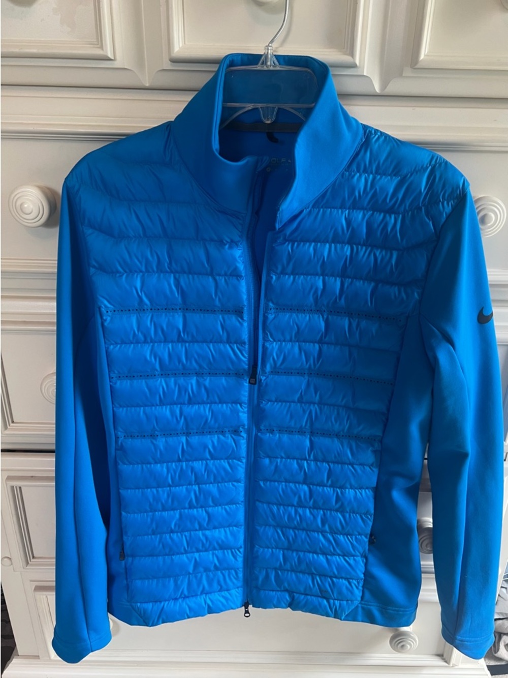 Nike Bright Blue Quilted Hybrid Jacket